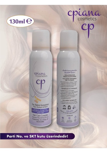 Cpiana Saç Bakım Kompleksi - Dökülme Karşıtı & Yoğun Bakım Argan Yağlı 130ml