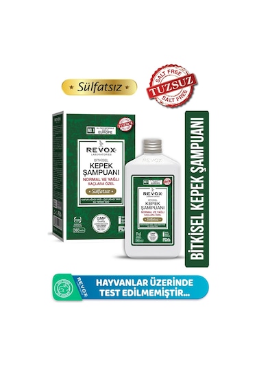 Revox Bitkisel Kepeğe Karşı Etkili Normal Ve Yağlı Saçlar İçin Şampuan 360 ML