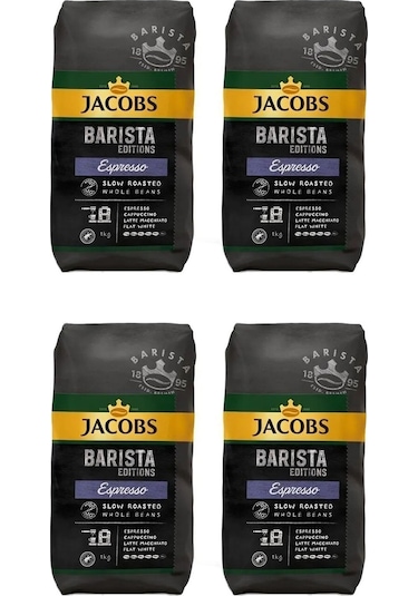 Jacobs Barista Editions Çekirdek Kahve %100 Arabica Espresso 4 x 1 KG