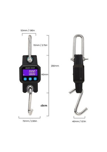 Pazly 300kg Taşınabilir Elektronik Terazi - Bluetooth, Lcd, 3 Birim Seçenekli, Yüksek Hassasiyet