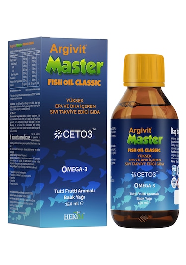 Argivit Master Fish Oil Epa Ve Dha İçeren Balık Yağı 150 Ml