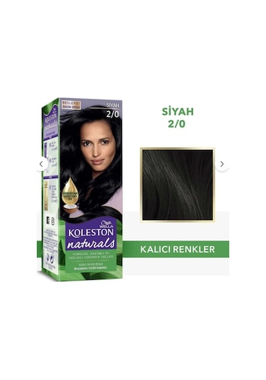 Koleston Naturals 2/0 Siyah Saç Boyası