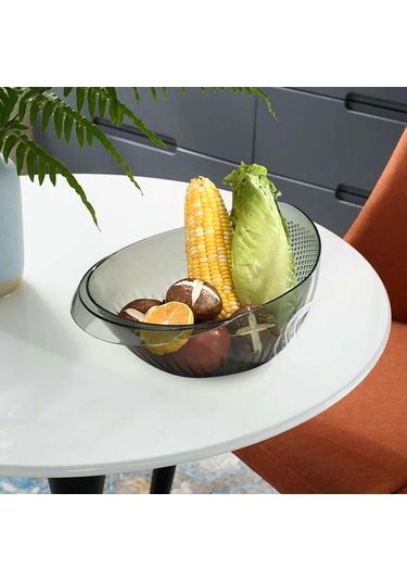 Suntek Pirinç Yıkama Süzgeç Kase Mutfak Süzme Yeşil-büyük Yeşil Büyük