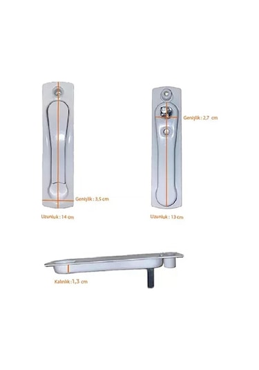 Siyah Pvc Pimapen Sürgü Gizli Kapı Pencere Kilitli Kol Havuz