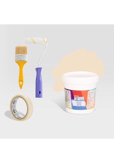 Bi Boya Yazlık Yenileme Seti Ahşap Ve Metal Boyası 0.75 L Fildişi