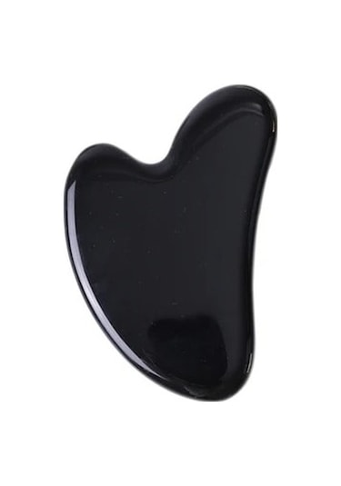 H Tipi Doğal Obsidyen Yüz Masajı Rulosu Gua Sha Kazıyıcı Seti Guaj Taşı Yüz Yeşim Rulo Masajı Guaj Kazıyıcı Yüz Masajı 2pupcı Çok Renkli