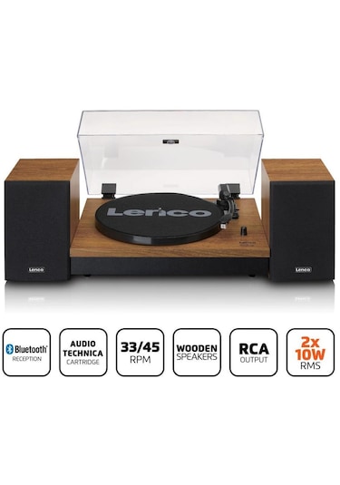 Lenco LS-310WD Ahşap Bluetoothlu Pikap Plak Çalar