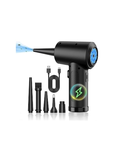 Reedark Yüksek Güçlü Kablosuz Araç El Süpürgesi - Usb Şarjlı Taşınabilir Üfleyici