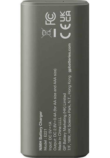 Gp Recyko E221 2 X 2600 Mah R6 Aa Pilli Pil Şarj Cihazı Gp-e221/270ahcer21-2gtlb2 4741