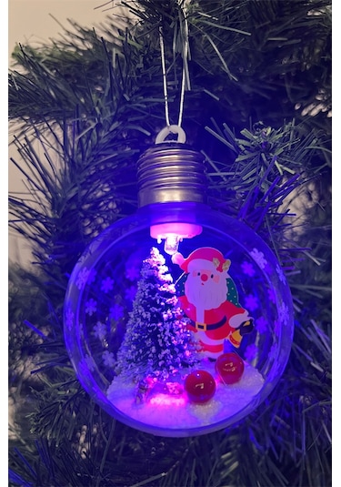 Waldern Yılbaşı Ağaç Santa Claus Işıklı Ampul Süs