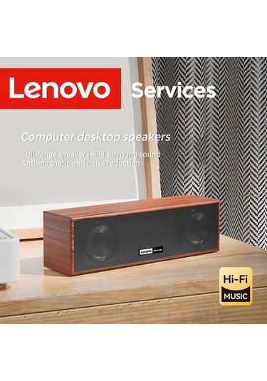 Willowhaven Lenovo Ahşap Desenli Usb/bt Hoparlör: Klasik Retro Tasarım, Stereo Ses Sistemi