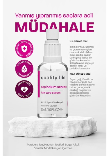 Ql Argan ve Keratin Saç Serumu 30 ML