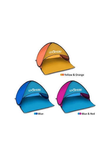 Tongxida Otomatik Açılır Güneş Çadırı, Hafif & Pratik, Plaj Park İdeal Mavi Mavi