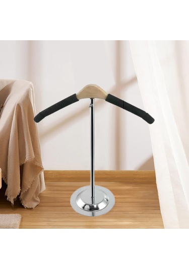 Homyl Giyim Standı T Şekilli Sağlam Uzunluk-38cm-siyah Siyah