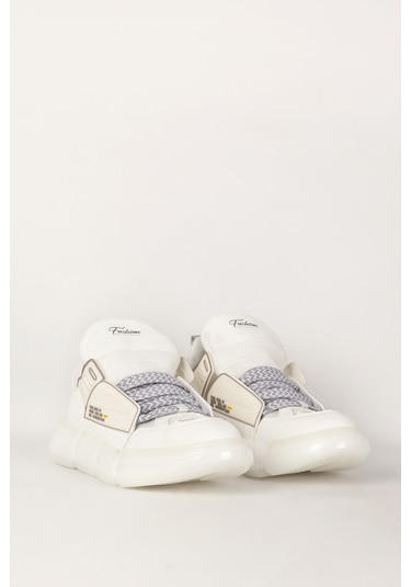 Scootland 17256 Erkek Kalın Taban Sneaker Beyaz