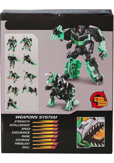 Lj1653 Metal Gövdeli Dönüşebilen Robot -gepettoys