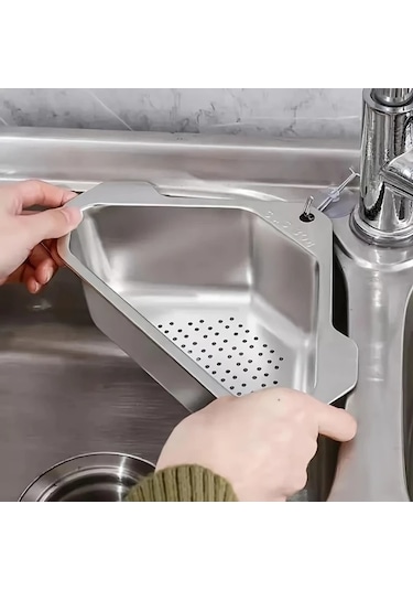 Dashanshop Siyah 1 Adet 304 Paslanmaz Çelik Evye Filtresi Mutfak Lavabo Izgarası Yemek Artığı Süzgeci