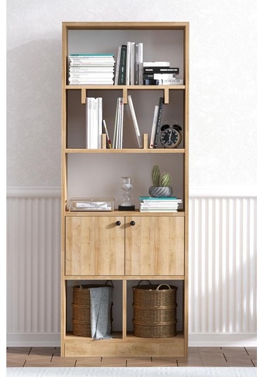 Decormet Marisa Kitaplık Safir Meşe Diğer
