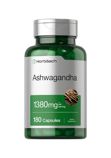 Horbaach Ashwa/gandha Root Extract Supplement 1380mg 180 Capsules