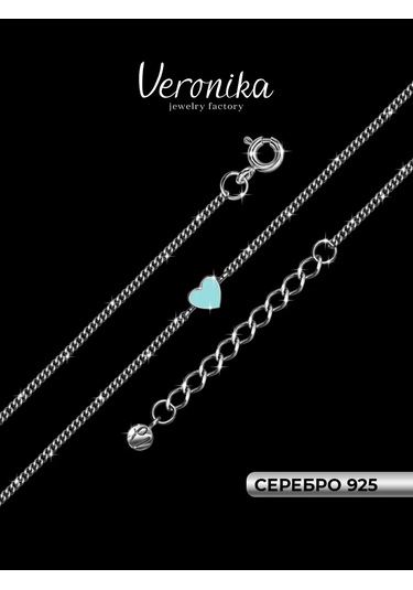 Veronika 925 Ayar Gümüş Kalp Boncuklu Emaye Kolye Bilekliği 159888699 Gri