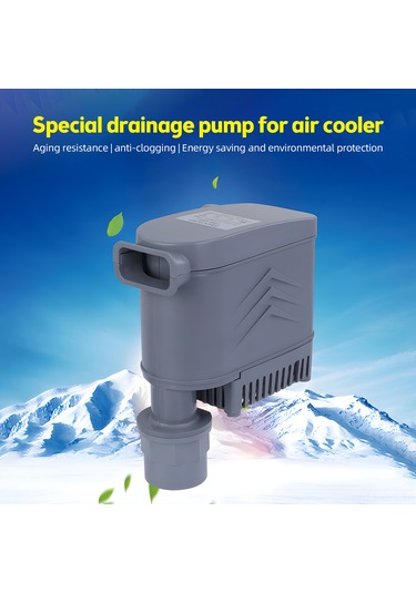 Hfambition Soğutma Fanı Su Pompa 35w 3000l/h Ac110-240v - 1m Yükseklik, Dayanıklı Pc Malzeme, Engellensiz, Düşük Gürültü, Gri Renk