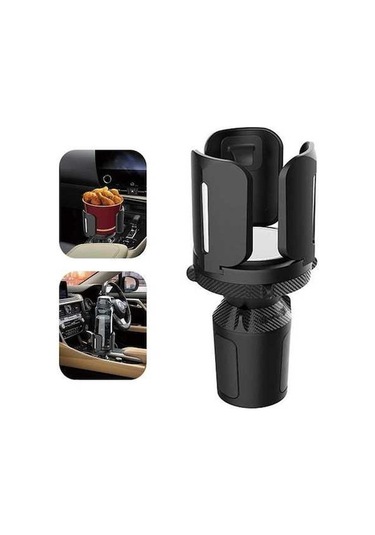 Tongxida 14 Ayrılabilir Araba Bardak Tutucu, Araç İçecek Şişesi Depolama Rafı Siyah