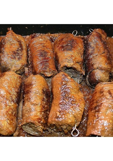 25 Adet Paslanmaz Çelik Rulo Şiş - 15 Cm Uzunluğunda Et Şişleri - Set Halinde Yüksek Kaliteli Şişler 025 Adet - Şiş