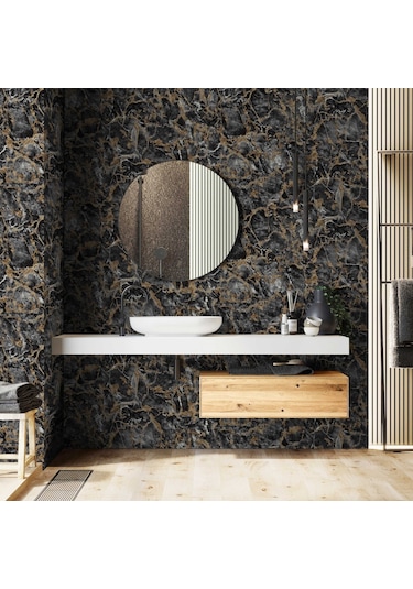 Adawall Roka 23103-5 Mermer Desenli Düz Sade Duvar Kağıdı