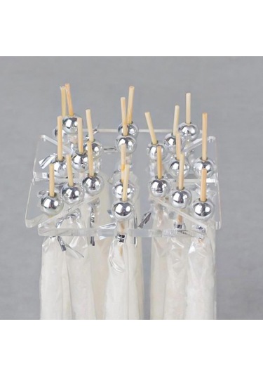 Suntek Akrilik Şeffaf Kek Tutucu Şeker Masa Ekran Tatlı