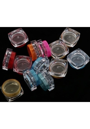 Pazly Suntek Parça Örnek Makyaj Kozmetik Kavanoz Doldurulabilir 20 Ll Altın