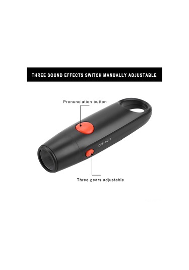 Reedark Düdük - 4 Adet Cr2302 Pil Dahil, Spor Ve Acil Durumlar İçin Elektronik Sinyal Cihazı Siyah