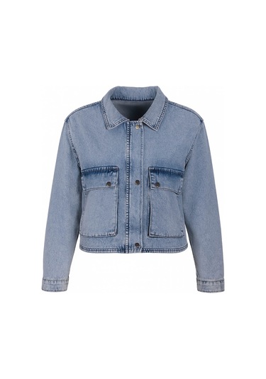 Trender Mavi Kadın Mont 4814 Mavi