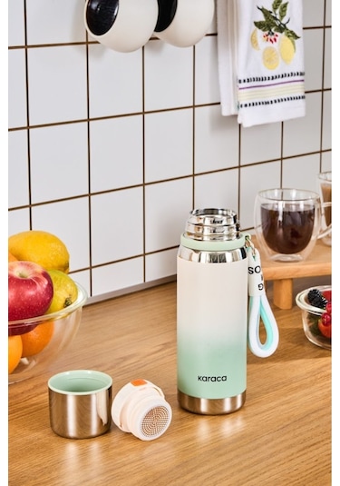 Karaca İnoxis Çelik Sızdırmaz Termos 550 Ml Mint