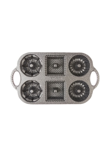 Emsan Griss Six In One 6'lı Döküm Kek Kalıbı Pink