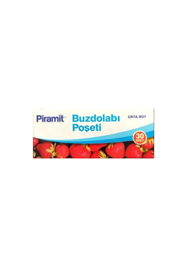 Piramit Orta Boy Buzdolabı Poşeti 30'lu