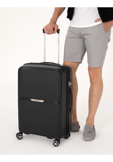 Pierre Cardin Erkek Siyah Valiz 50312937-vr046 Siyah