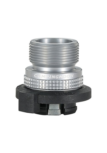 Campingmoon Propan Gaz Kartuşu Adaptörü Kamp Propan Sobası - Kaset Gümüş