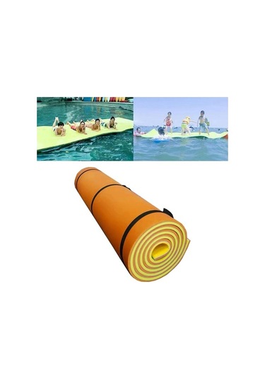 Ganzhoushop Yüzen Turuncu Sal Havuz Botu Aile Eğlencesi - Ucuz Ve Keyifli Turuncu - Sarı