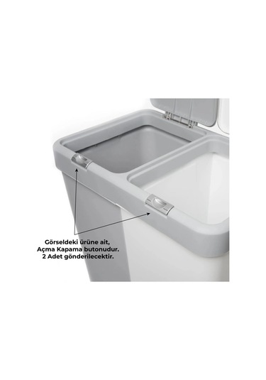 Motek Çamaşır Sepeti Yedek Parça Full Set 40Lt 80Lt Tümüne Uyumlu Diğer