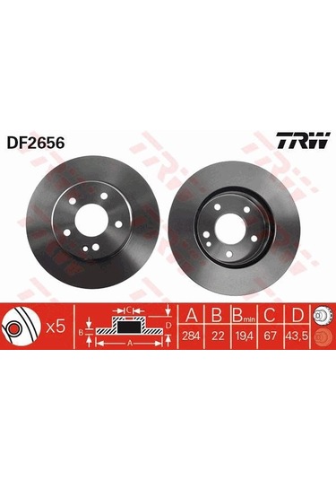 Bendix Disk Fren Aynası Ön 561697j Mercedes KNO-BENDİX-561697J