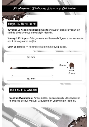 Far Fırçası Cre'ars Short Shader Brush 128
