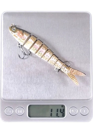 Fochsia 10lu Paket Suya Dalan Sallanan Yem 8 Eklemli 3 94 İnç 11 4g Alabalık Levrek İçin Av Malzemesi Sku 20241010