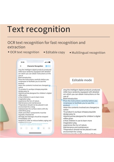 Mufunye Öğrenci Mini Hata Notu Yazıcı X7 - Termal/sticker/renk Kağıtlı, Bluetooth İle Bağlanabilir, Kartuşsuz Baskı