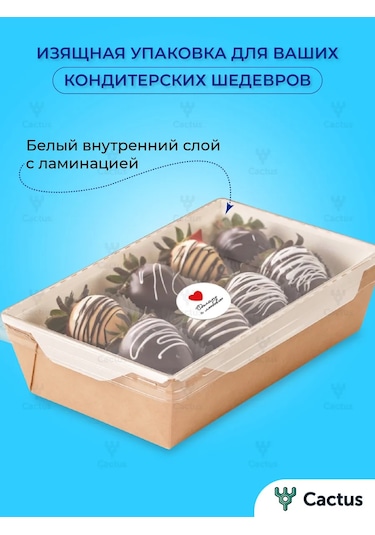 Cactus Çıkartmalı Trifle Kapları 365988347 100 adet