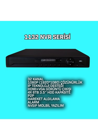 32 Kanal Ip Kamera Kayıt Cihazı