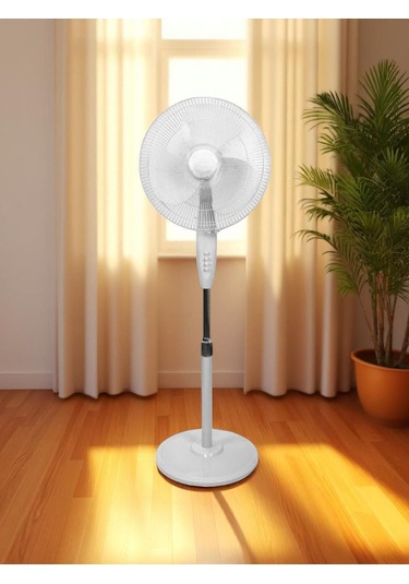 Girist Gr30 Merkür 3 Kademeli Ayaklı Vantilatör 40 Cm Beyaz