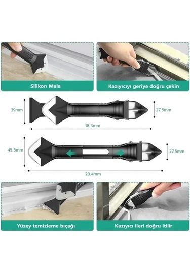 Silikon Fayans Ve Derz Temizleyici Bıçak Pratik Fayans Arası Temi