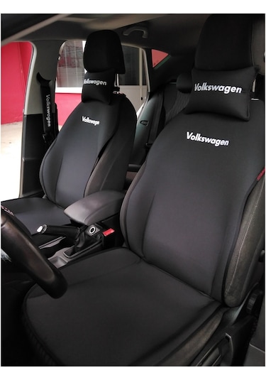 Volkswagen Nakışlı Ön Ikili Oto Koltuk Kılıfı