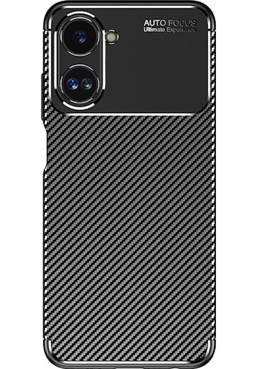 Mobilteam Realme 10 4g Kılıf Negro Silikon Kapak - Siyah Siyah