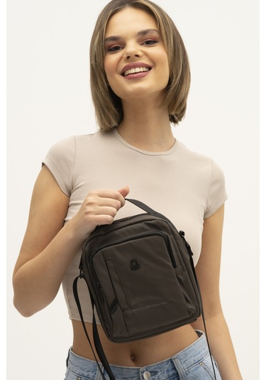 Benetton Bnt 1264 Çapraz Çanta Std / Gri Gri